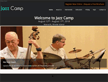 Tablet Screenshot of jazzcamp.com